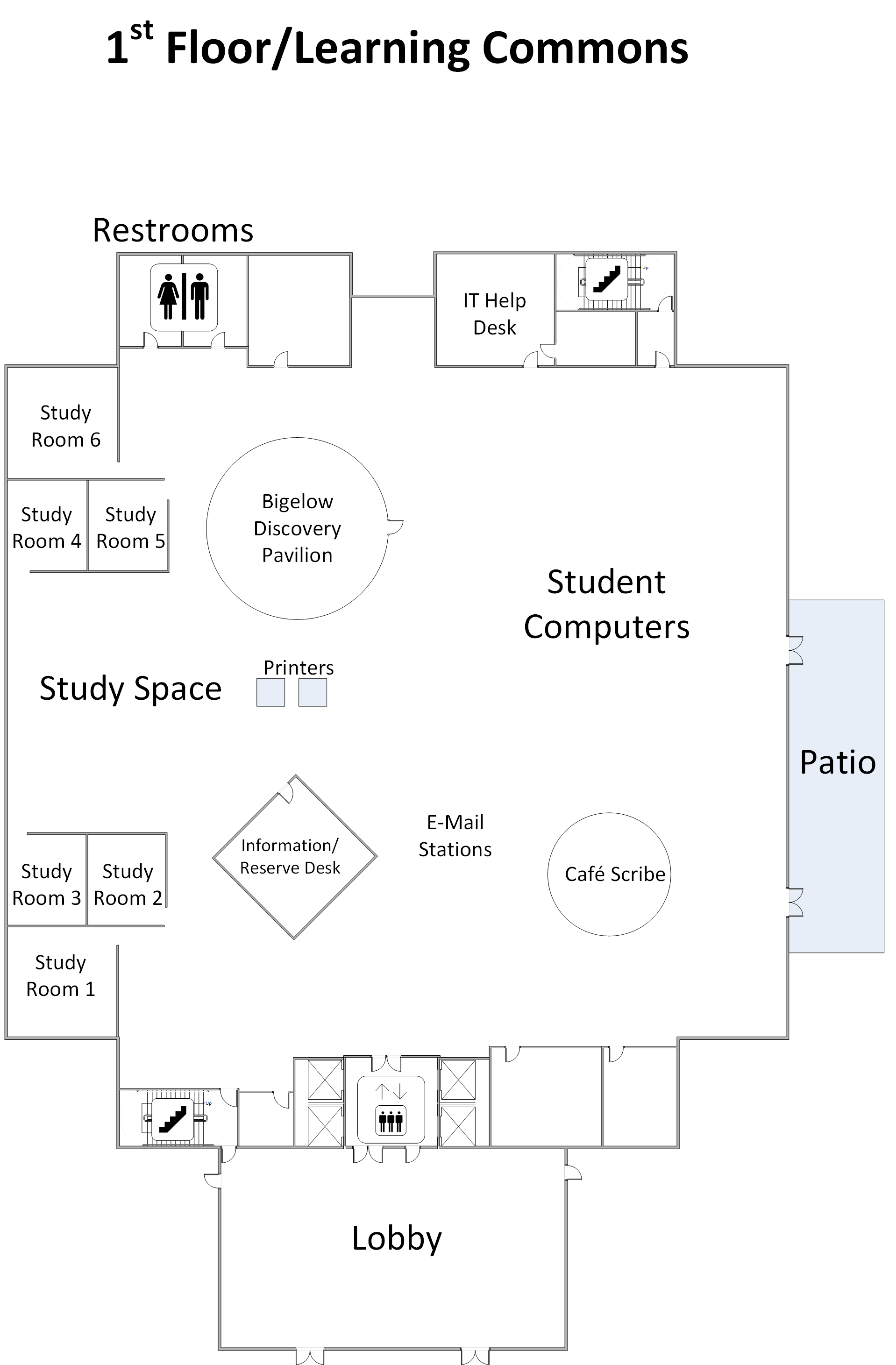 Library 1st Floor Map