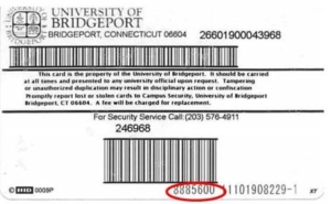 An image of where to find the card ID number